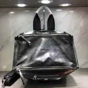 Givenchy Black Textured Patent Leather Medium Pandora Bag #A52351