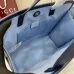 6Children's printed GG tote bag in beige and blue #A52730
