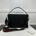 13GG canvas large crossbody bag in beige and dark brown canva #A49791