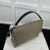 3GG canvas large crossbody bag in beige and dark brown canva #A49791