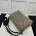 5GG canvas large crossbody bag in beige and dark brown canva #A49791