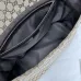 9GG canvas large crossbody bag in beige and dark brown canva #A49791