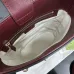 8Gucci Handbag Wine Red/Black/Apricot Size:18.5x20x8.5cm #A48352