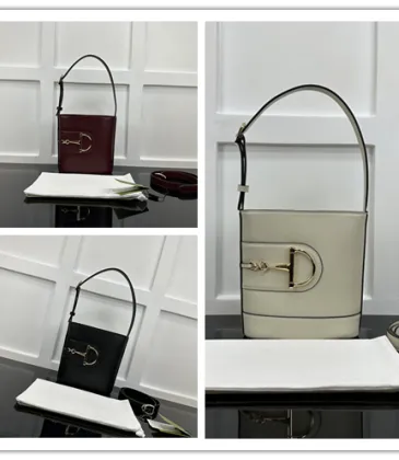 Gucci Handbag Wine Red/Black/Apricot Size:18.5x20x8.5cm #A48352