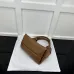 6Gucci Softbit medium top handle bag in brown leather  #A50103