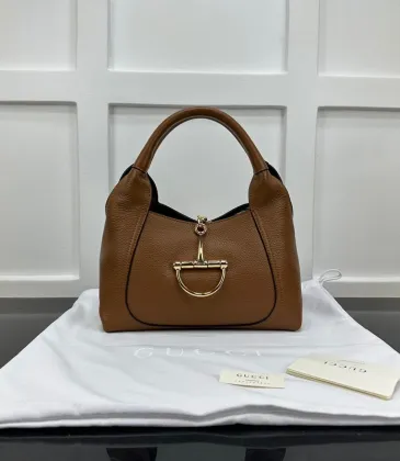 Gucci Softbit medium top handle bag in brown leather  #A50103