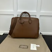 GG Emblem briefcase in brown leather #A49687