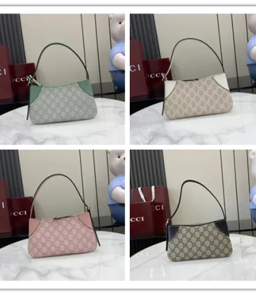GG Emblem small shoulder bag in coated fabric #A49686