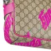 8Gucci Medium crossbody bag with print in beige and dark brown #A51651