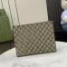 6Ophidia pouch in beige and blue Supreme #A50423