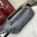 4GG jumbo large belt bag in grey and black GG leather  #A50426