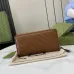 3Gucci GG Marmont zip around wallet in brown leather #A52725
