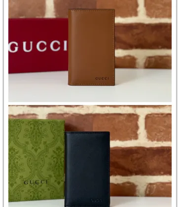 Gucci Wallet Black/Brown Size:7.5x12cm #A48344