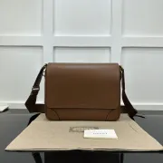 GG Emblem medium crossbody bag in brown leather #A49688