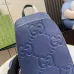 5Gucci Jumbo GG crossbody bag in blue leather Original Quality #A39600