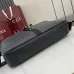 4Medium briefcase with Web in black leather #A50282