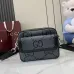 1Small jumbo GG crossbody bag in grey and black GG leather #A50421