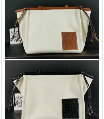 Loewe Canvas Cushion Tote Neutrals Totes Handbags Size:32×26×16cm #A49110