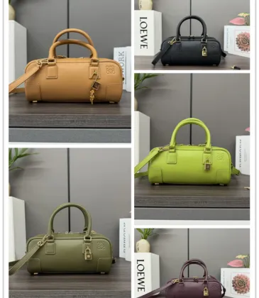 Loewe bag Amazona 23 Cropped bag in nappa calfskin Meadow Size:23*10*11cm #A49125