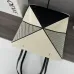 5Loewe bag XXL Puzzle Fold tote in canvas jacquard and calfskin Size:25.5*14.5*31.5cm #A49121