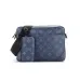 1Louis Vuitton Duo Messenger Bag Monogram Shadow Leather Blue/Gray #A37734