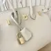 4Birkin Handbag 25cm White #A50031