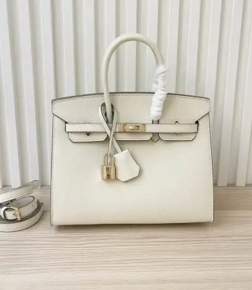 Birkin Handbag 25cm White #A50031