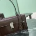 3Dark Brown Medium leather handbag #A51644