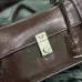 5Dark Brown Medium leather handbag #A51644