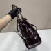 5Dark Brown Prada Bonnie medium leather handbag #A50984