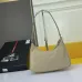 18Prada AAA+ Hobo handbags Cowhide moon shaped bag #999931346