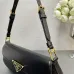 14Prada Bolsa De Hombro Con Logo Triangular Esmaltado #A49968