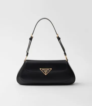 Prada Bolsa De Hombro Con Logo Triangular Esmaltado #A49968