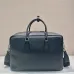 4Prada Briefcase Attache case Business Bag Leather Navy #A50985