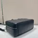 6Prada Briefcase Attache case Business Bag Leather Navy #A50985