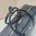 7Prada Briefcase Attache case Business Bag Leather Navy #A50985