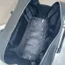 8Prada Briefcase Attache case Business Bag Leather Navy #A50985