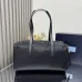 3Prada Large Re-nylon Top-handle Bag With Lock In Black #A49966