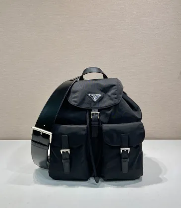 Prada Nylon Triangle Logo Small Backpack #A49959