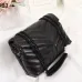 9Top Quality real leather bags messenger designer handbags LOULOU stripe square fat Metal chain bag womens handbag large-capacity Buckles shoulder bagss Luxury box #99907218
