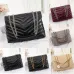 1Top Quality real leather bags messenger designer handbags LOULOU stripe square fat Metal chain bag womens handbag large-capacity Buckles shoulder bagss Luxury box #99907218