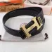 5Hermes H Buckle Leather Belt 3.8 cm #A45674