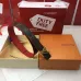 3Women's Louis Vuitton AAA+ Belt Red cowhide cross pattern base 3CM #A44625