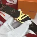 5Women's Louis Vuitton AAA+ Belt Red cowhide cross pattern base 3CM #A44625
