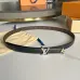 8Women's Louis Vuitton AAA+ Leather Belts 2cm #A33432