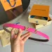 4Women's Louis Vuitton AAA+ Leather Belts 2cm #A33436