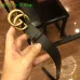 7Leather Men's Gucci AAA+ black Belts double G buckle 3.8cm #9111462