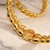 5Dior CD Montaigne Crystal-Accented Hoop Earrings #A50092