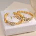 6Dior CD Montaigne Crystal-Accented Hoop Earrings #A50092