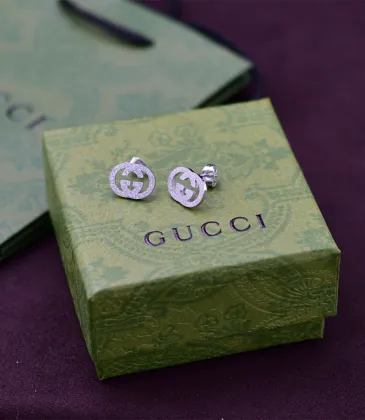 Gucci Heritage Gold Studs Classic Interlocking G Design earring #A52293